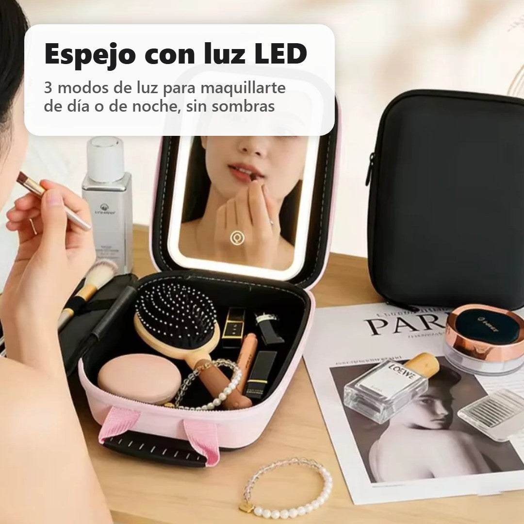 Espejo con luz LED de 3 modos